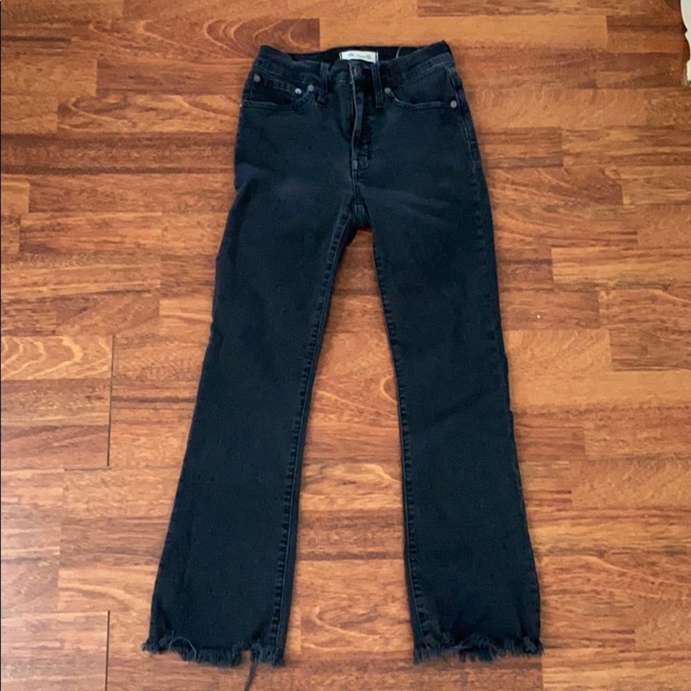 MADEWELL Cali Demi Boot Jean in Washed Black